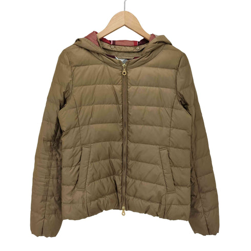 ブルーレーベルクレストブリッジ BLUE LABEL CRESTBRIDGE デタッチャブル フード ジップアップ ダウンジャケット レディース JPN:40