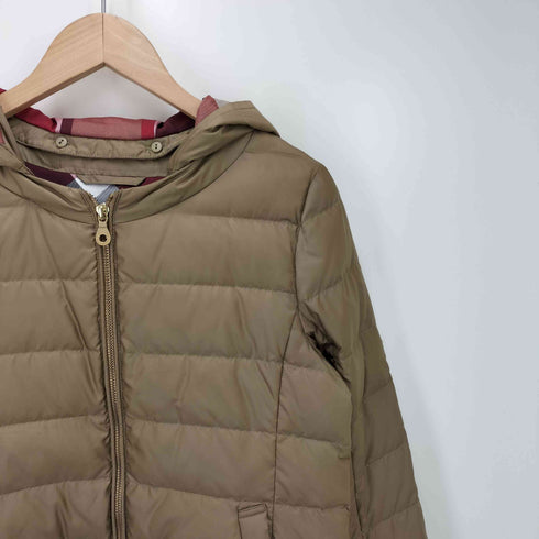 ブルーレーベルクレストブリッジ BLUE LABEL CRESTBRIDGE デタッチャブル フード ジップアップ ダウンジャケット レディース JPN:40
