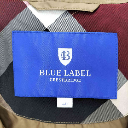 ブルーレーベルクレストブリッジ BLUE LABEL CRESTBRIDGE デタッチャブル フード ジップアップ ダウンジャケット レディース JPN:40