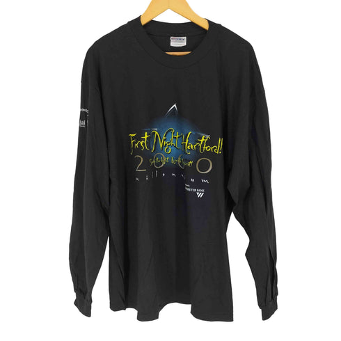 ヘインズ Hanes 90s フロントプリントクルーネックL/S Tシャツ メンズ JPN:XL