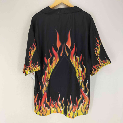 FIFTH STREET POKER SHIRT フレイムデザイン開襟シャツ メンズ JPN:XL