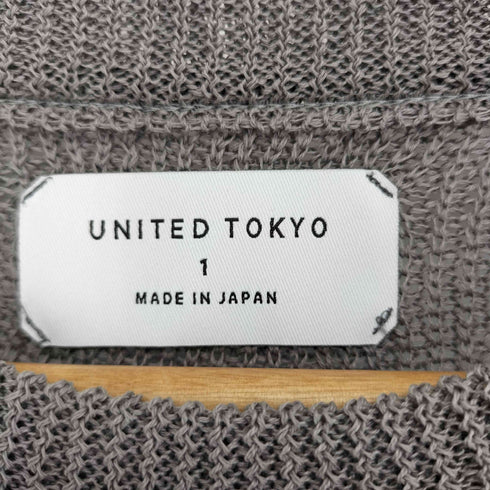ユナイテッドトウキョウ UNITED TOKYO ストローヤーンメッシュニットプルオーバー メンズ 1