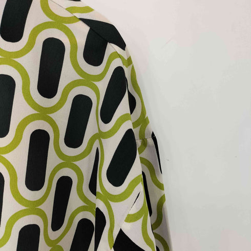 ザラ ZARA 総柄 S/L シャツ レディース import:XS