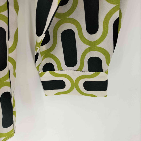 ザラ ZARA 総柄 S/L シャツ レディース import:XS