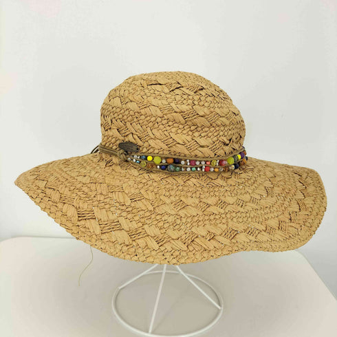 Cappelli ビーズ ストローハット レディース