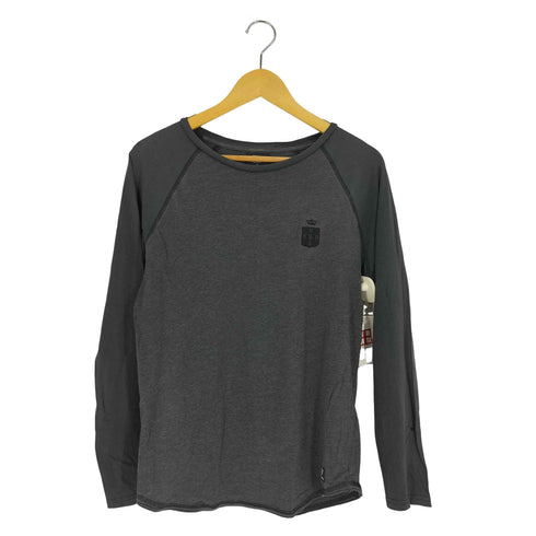 ディーゼル DIESEL 55DSL ロゴ刺繍 ラグラン ロングスリーブTシャツ メンズ import:M