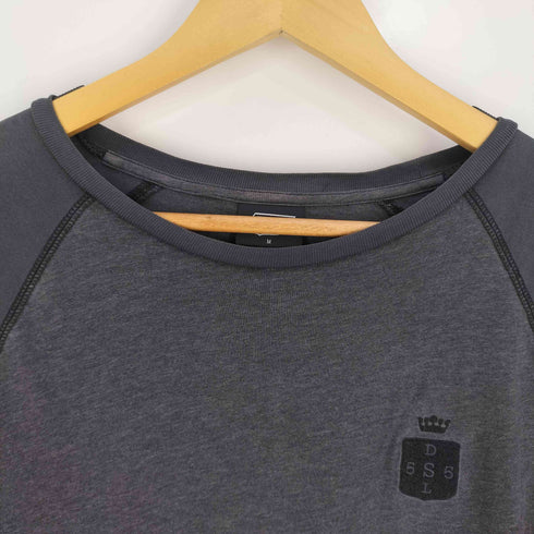 ディーゼル DIESEL 55DSL ロゴ刺繍 ラグラン ロングスリーブTシャツ メンズ import:M