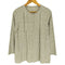 マドモアゼルノンノン mademoiselle NON NON コットン ウール ギンガムチェック ノーカラー L/S シャツ レディース JPN:M