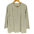 マドモアゼルノンノン mademoiselle NON NON コットン ウール ギンガムチェック ノーカラー L/S シャツ レディース JPN:M