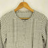マドモアゼルノンノン mademoiselle NON NON コットン ウール ギンガムチェック ノーカラー L/S シャツ レディース JPN:M