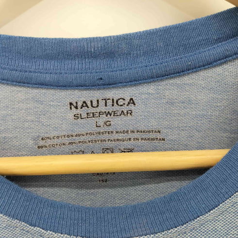 ノーティカ NAUTICA SLEEPWEAR コットンポリ ロゴ刺繍 S/S Tシャツ メンズ import:L