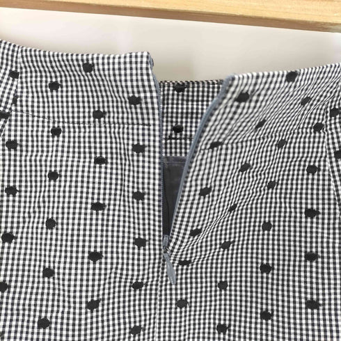 ランバンコレクション LANVIN COLLECTION ドットギンガムチェックスカート レディース 42