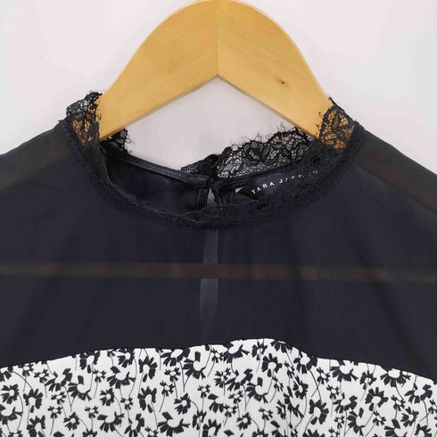 タラジャーモン TARA JARMON シアーショルダーフラワーブラウス レディース M