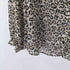 ザラ ZARA L/S フリルデザイン レオパード柄ブラウス レディース import:M
