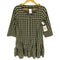 マックスマーラウィーケンドライン Max Mara WEEKEND LINE ミックスファブリック ギンガムチェック フリル ノーカラー ワンピース レディース 38