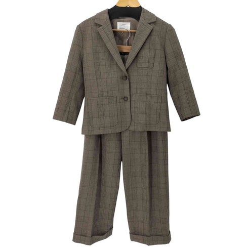 レディラックルカ LADY LUCK LUCA レーヨン混 チェックテーラード セットアップ レディース