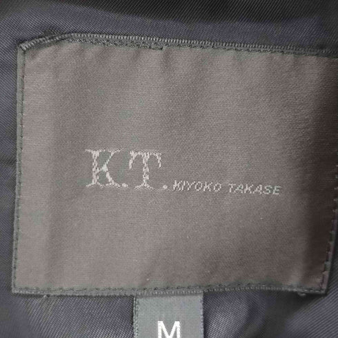ケーティーキヨコタカセ K.T KIYOKO TAKASE ナイロン比翼ステンカラーコート レディース JPN:M