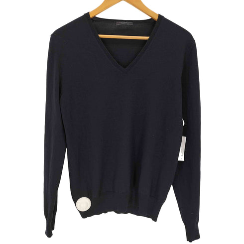 プラダ PRADA ウール100% Vネックニット メンズ EUR:50 50