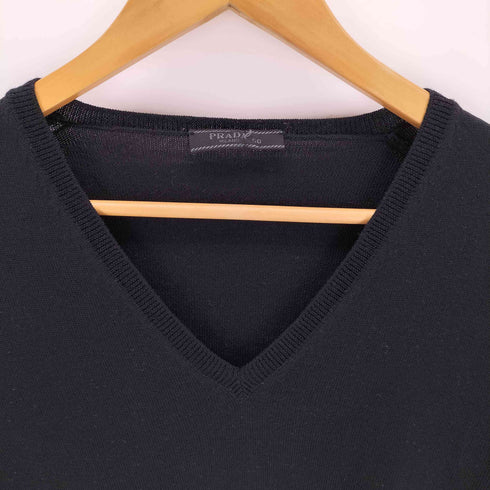 プラダ PRADA ウール100% Vネックニット メンズ EUR:50 50