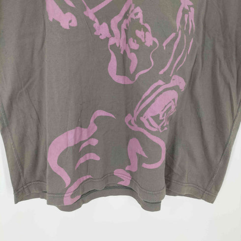 イッセイミヤケ ISSEY MIYAKE 90-00s 黒タグ プリントS/Sカットソー メンズ JPN:4