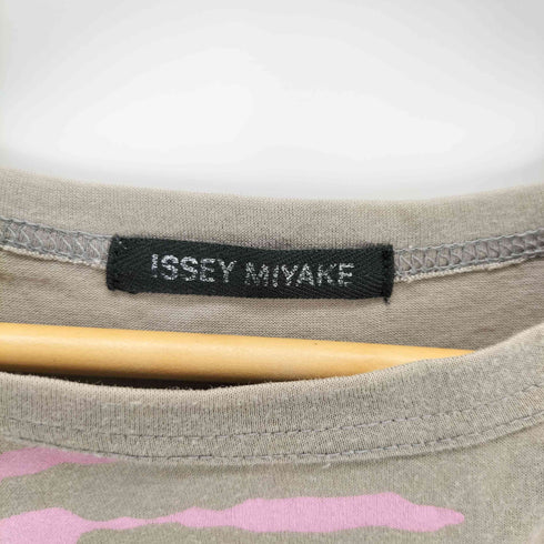 イッセイミヤケ ISSEY MIYAKE 90-00s 黒タグ プリントS/Sカットソー メンズ JPN:4