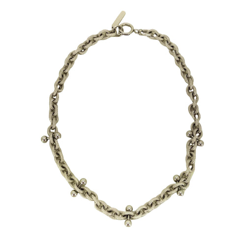 JUSTINE CLENQUET チェーンデザインシルバーネックレス ピアス メンズ