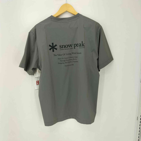 スノーピーク Snow Peak Thin-tech Woven Short Sleeve T メンズ import:L