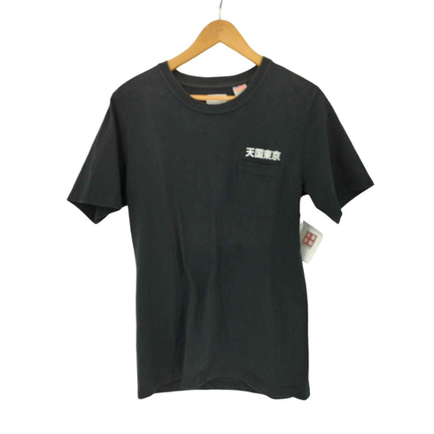 ワコマリア WACKO MARIA 天国東京刺繍 USA製 ボディ ポケット クルーネック Tシャツ メンズ JPN:S