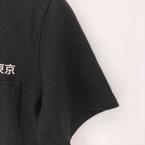 ワコマリア WACKO MARIA 天国東京刺繍 USA製 ボディ ポケット クルーネック Tシャツ メンズ JPN:S