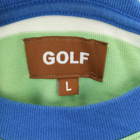 ゴルフワン GOLF WANG Big Stripe Tee ボーダー Tシャツ メンズ import:L