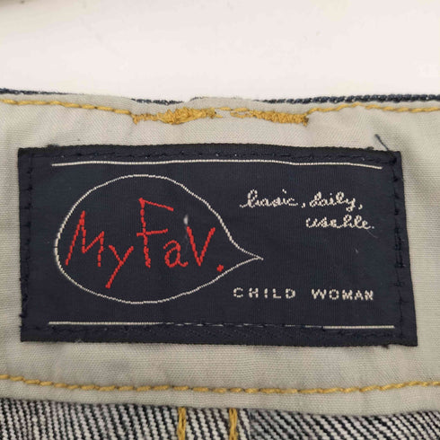 チャイルドウーマン My Fav. CHILD WOMAN ハイウエスト ワイドデニムパンツ レディース JPN:36