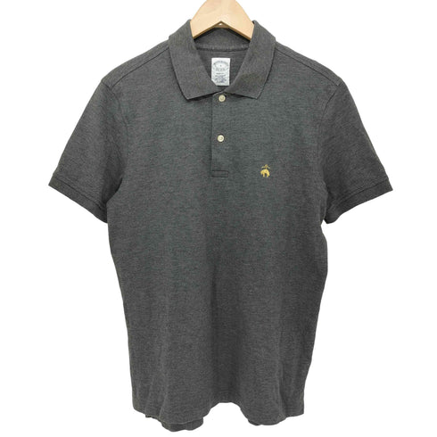 ブルックスブラザーズ BROOKS BROTHERS SLIM FIT ロゴ刺繍 S/S ポロシャツ メンズ import:S