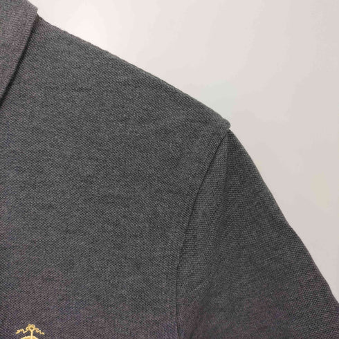 ブルックスブラザーズ BROOKS BROTHERS SLIM FIT ロゴ刺繍 S/S ポロシャツ メンズ import:S