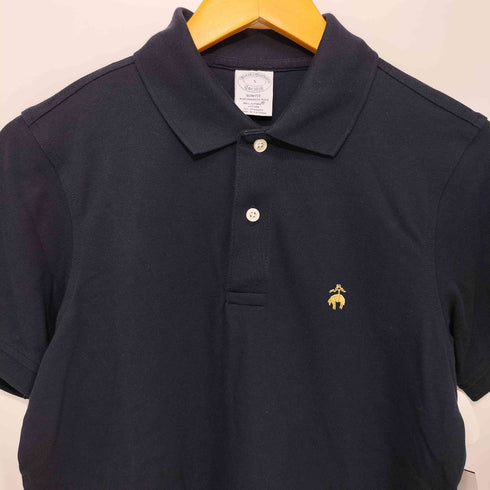 ブルックスブラザーズ BROOKS BROTHERS SLIM FIT ロゴ刺繍 S/S ポロシャツ メンズ import:S