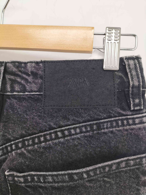 ザラ ZARA ヴィンテージ加工 ストレートダメージデニム レディース EUR32