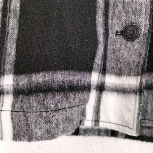 ザラ ZARA ITALIAN FABRIC チェックシャツジャケット メンズ import:S