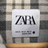 ザラ ZARA オーバーサイズチェックシャツジャケット メンズ import:XS