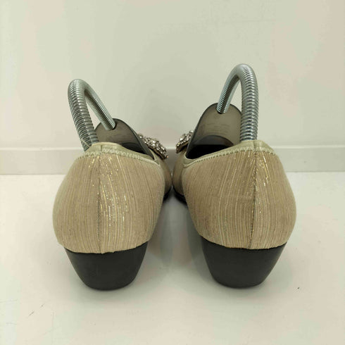 bridget birkin walk イヤビジューリボンウォーキングバレエパンプス レディース JPN:23.5