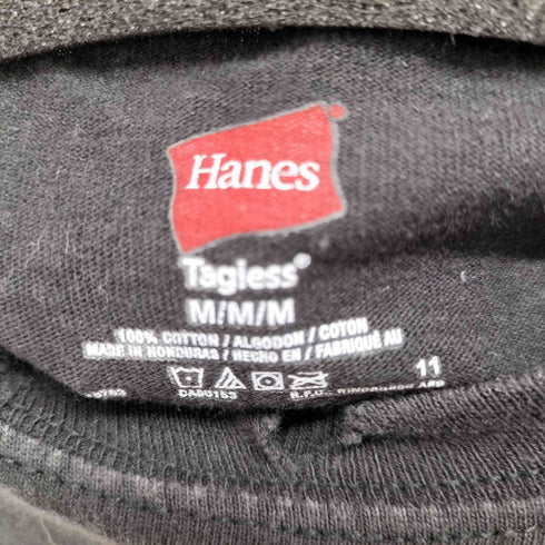 ヘインズ Hanes フロントプリントダメージ加工タンクトップ メンズ import:M