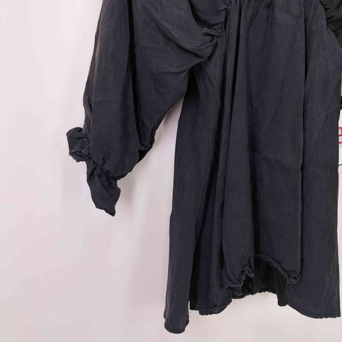 ザラ ZARA VOLUMINOUS SATIN-EFFECT DRESS ボリューム スリーブ ワンピース レディース import:S