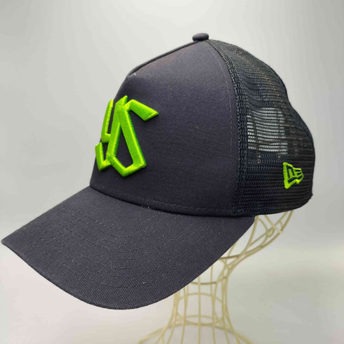 ニューエラ NEW ERA 9FORTY A-Frame トラッカー 野球 3D ロゴ 刺繍 メッシュ キャップ メンズ