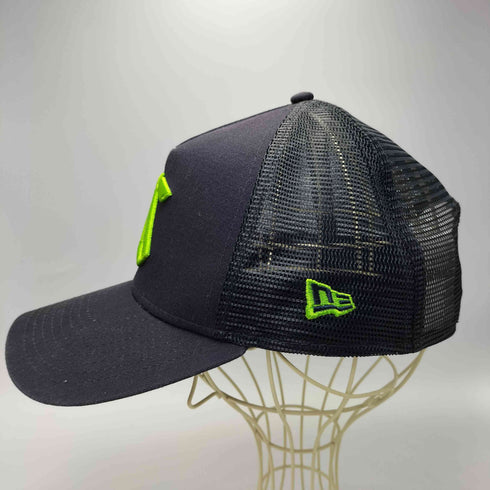 ニューエラ NEW ERA 9FORTY A-Frame トラッカー 野球 3D ロゴ 刺繍 メッシュ キャップ メンズ