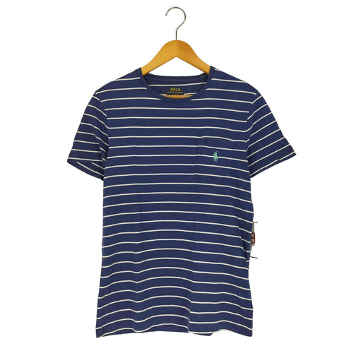 ポロラルフローレン POLO RALPH LAUREN CUSTOM FIT ポニー刺繍 ボーダー ポケットTシャツ メンズ import:S