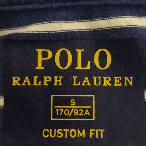 ポロラルフローレン POLO RALPH LAUREN CUSTOM FIT ポニー刺繍 ボーダー ポケットTシャツ メンズ import:S