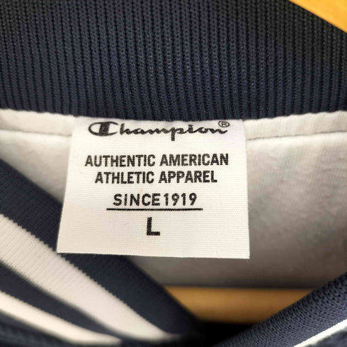 チャンピオン Champion 目あり スナップボタン スタジャン ブルゾン ジャケット メンズ import:L