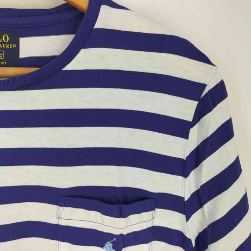 ポロラルフローレン POLO RALPH LAUREN CUSTOM FIT ポニー刺繍 ボーダー ポケットTシャツ メンズ import:S