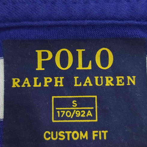 ポロラルフローレン POLO RALPH LAUREN CUSTOM FIT ポニー刺繍 ボーダー ポケットTシャツ メンズ import:S