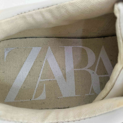 ザラ ZARA 厚底フェイクレザースニーカー レディース JPN:23.5