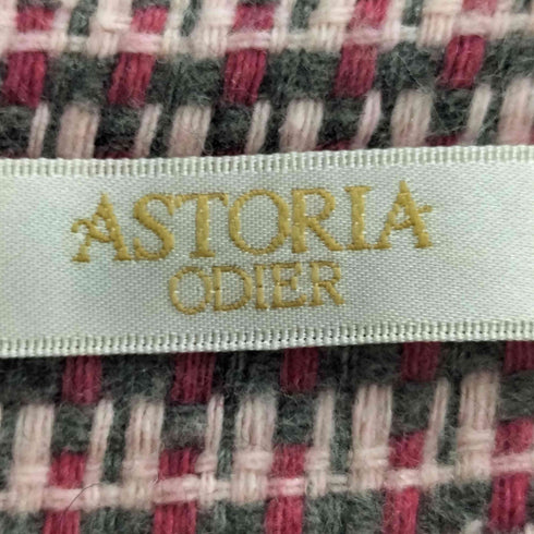アストリアオディール ASTORIA ODIER チェック柄 ツイードライク ミニワンピース レディース JPN:M