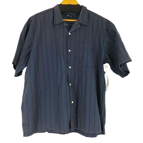 ナノユニバース NANO universe ストライブ S/S 開襟シャツ メンズ JPN:XL